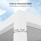 PURPLE LEAF Pergola Bioclimatique Pergola Aluminium  Lames Orientables Tonnelle de Jardin Imperméable pour Terrasse Extérieur Carport, Blanc