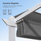PURPLE LEAF Pergola rétractable d'extérieur avec double abri solaire Blanc Heavy-Duty Aluminium Pergola Patio Pergola moderne pour jardin deck arrière-cour