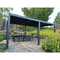 PURPLE LEAF Pergola Bioclimatique d'extérieur en aluminium à toit réglable pour terrasse et jardin grise