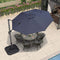 Base Compatible avec les Parasols Économiques à Cadre Gris Acier