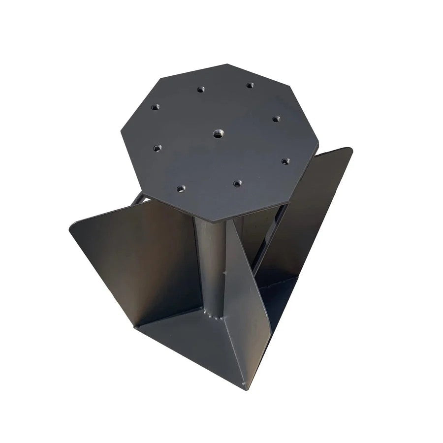 Base Compatible avec les Parasols Économiques à Cadre Gris Acier