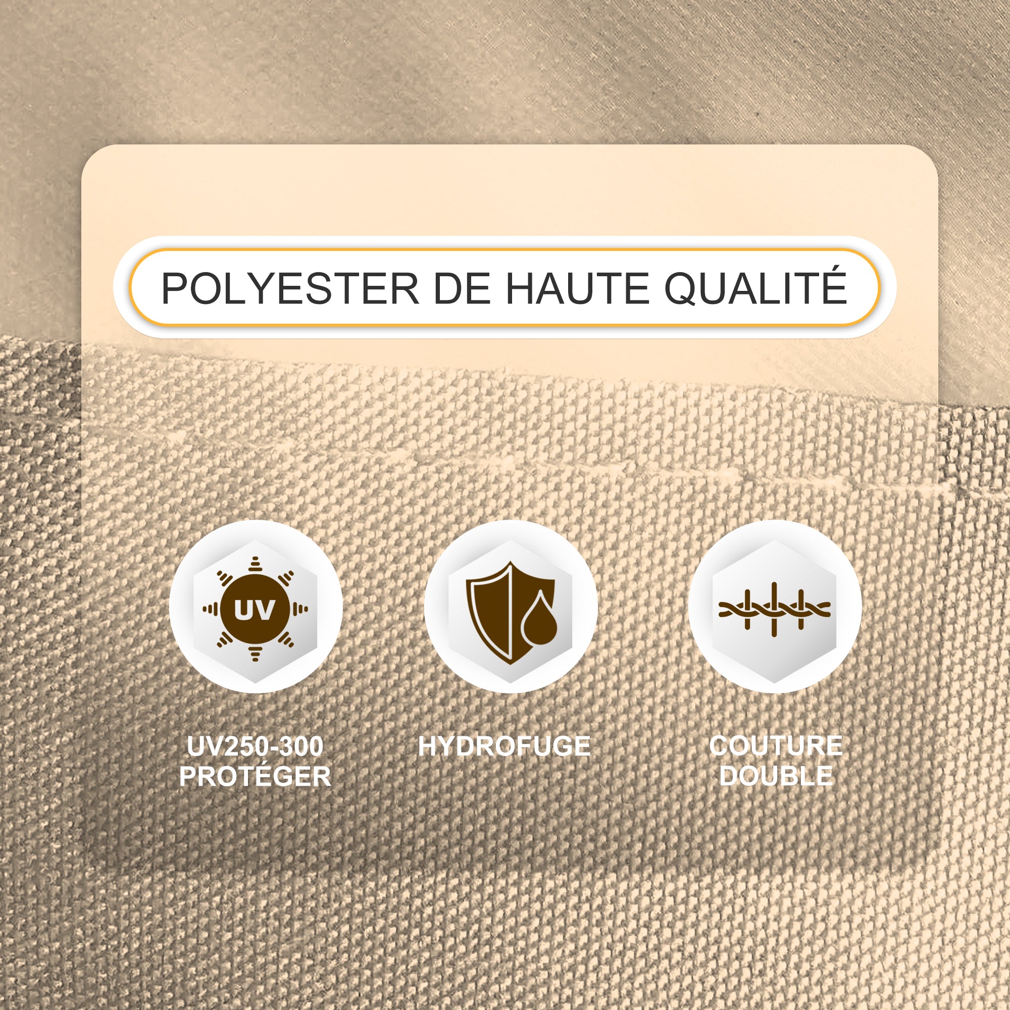 PURPLE LEAF Housse de parasol déporté avec fermeture éclair pour parasol extérieur et parasol de patio