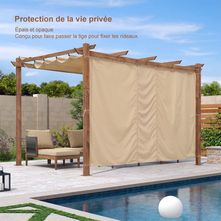 PURPLE LEAF Toile latérale pour Pergola Terrasse et plus Profitez de votre espace extérieur en toute tranquillité