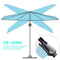 PURPLE LEAF Parasol De Jardin Exterieur Deporte LED 3x3 m, pivoter le long du mât du, Rotatif 360°, Parasol Deporte Excentré Inclinable, Parasol Suspendu Balcon Lumineux Solaire, Gris - Purpleaf France