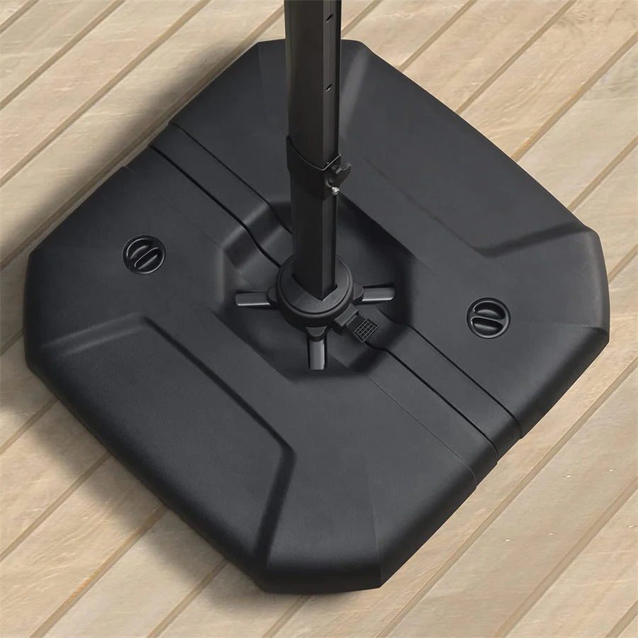 Base Compatible avec les Parasols Économiques à Cadre Gris Acier