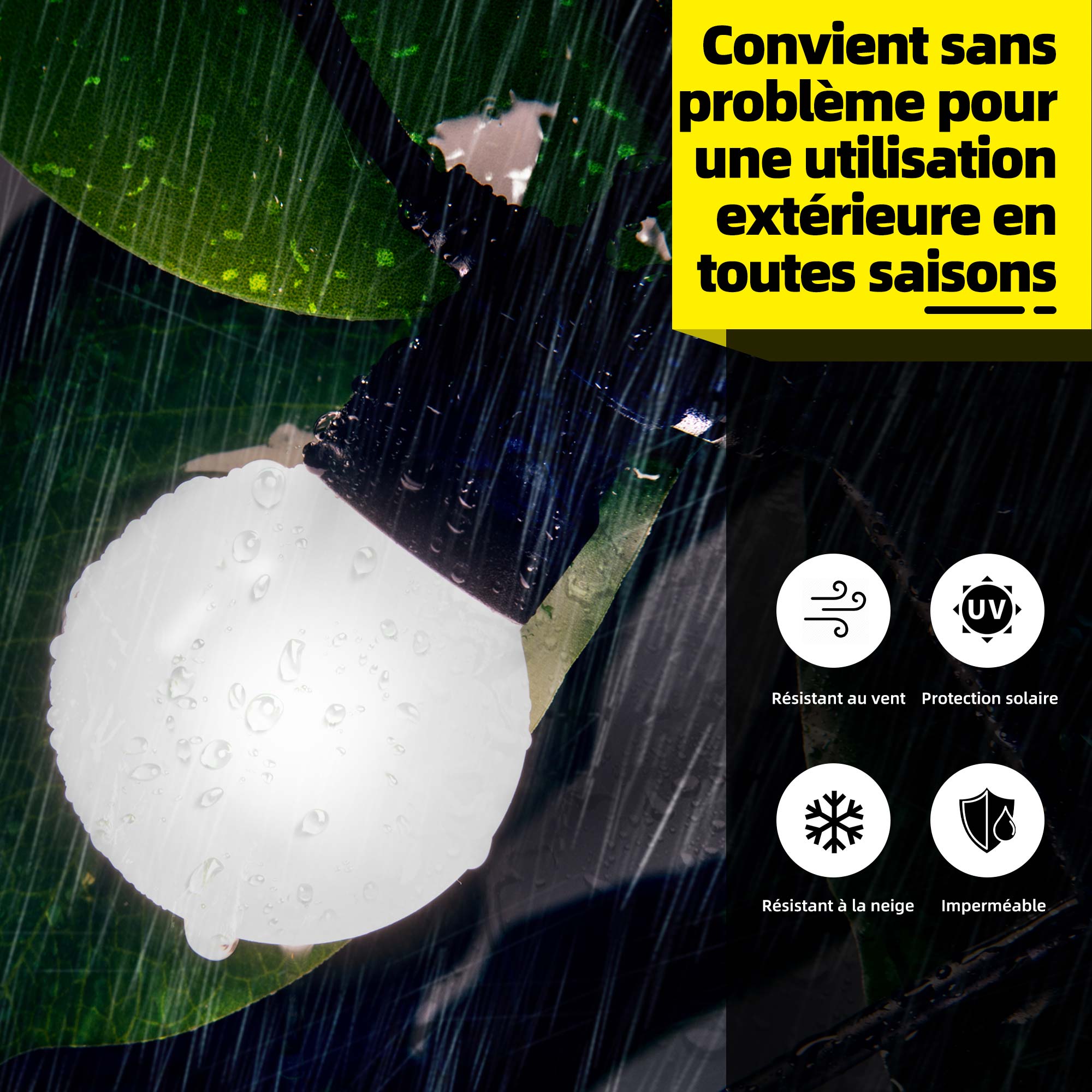 PURPLE LEAF Tonnelle de Jardin Extérieur, Pavillon de Jardin à Toit Double en Acier Galvanisé, Solide, Avec Guirlandes Lumineuses Transparentes, Modèle Luxueux - Gris