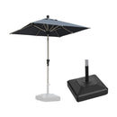PURPLE LEAF Parasol Droit Inclinable de Marché Carré Rectangle Rond avec socle