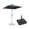 PURPLE LEAF Parasol Droit Inclinable de Marché Carré Rectangle Rond avec socle
