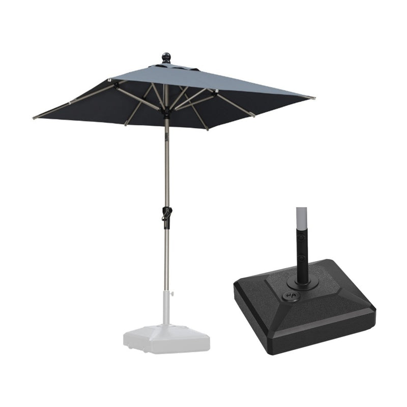 PURPLE LEAF Parasol Droit Inclinable de Marché Carré Rectangle Rond avec socle