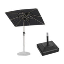 PURPLE LEAF Parasol Droit Inclinable de Marché Carré Rectangle Rond avec socle