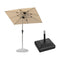 PURPLE LEAF Parasol Droit Inclinable de Marché Carré Rectangle Rond avec socle