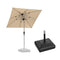 PURPLE LEAF Parasol Droit Inclinable de Marché Carré Rectangle Rond avec socle