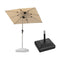 PURPLE LEAF Parasol Droit Inclinable de Marché Carré Rectangle Rond avec socle