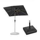 PURPLE LEAF Parasol Droit Inclinable de Marché Carré Rectangle Rond avec socle