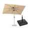 PURPLE LEAF Parasol Droit Inclinable de Marché Carré Rectangle Rond avec socle