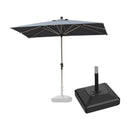 PURPLE LEAF Parasol Droit Inclinable de Marché Carré Rectangle Rond avec socle