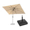 PURPLE LEAF Parasol Droit Inclinable de Marché Carré Rectangle Rond avec socle
