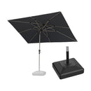 PURPLE LEAF Parasol Droit Inclinable de Marché Carré Rectangle Rond avec socle