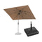 PURPLE LEAF Parasol Droit Inclinable de Marché Carré Rectangle Rond avec socle