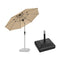 PURPLE LEAF Parasol Droit Inclinable de Marché Carré Rectangle Rond avec socle