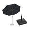 PURPLE LEAF Parasol Droit Inclinable de Marché Carré Rectangle Rond avec socle