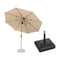 PURPLE LEAF Parasol Droit Inclinable de Marché Carré Rectangle Rond avec socle