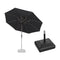PURPLE LEAF Parasol Droit Inclinable de Marché Carré Rectangle Rond avec socle