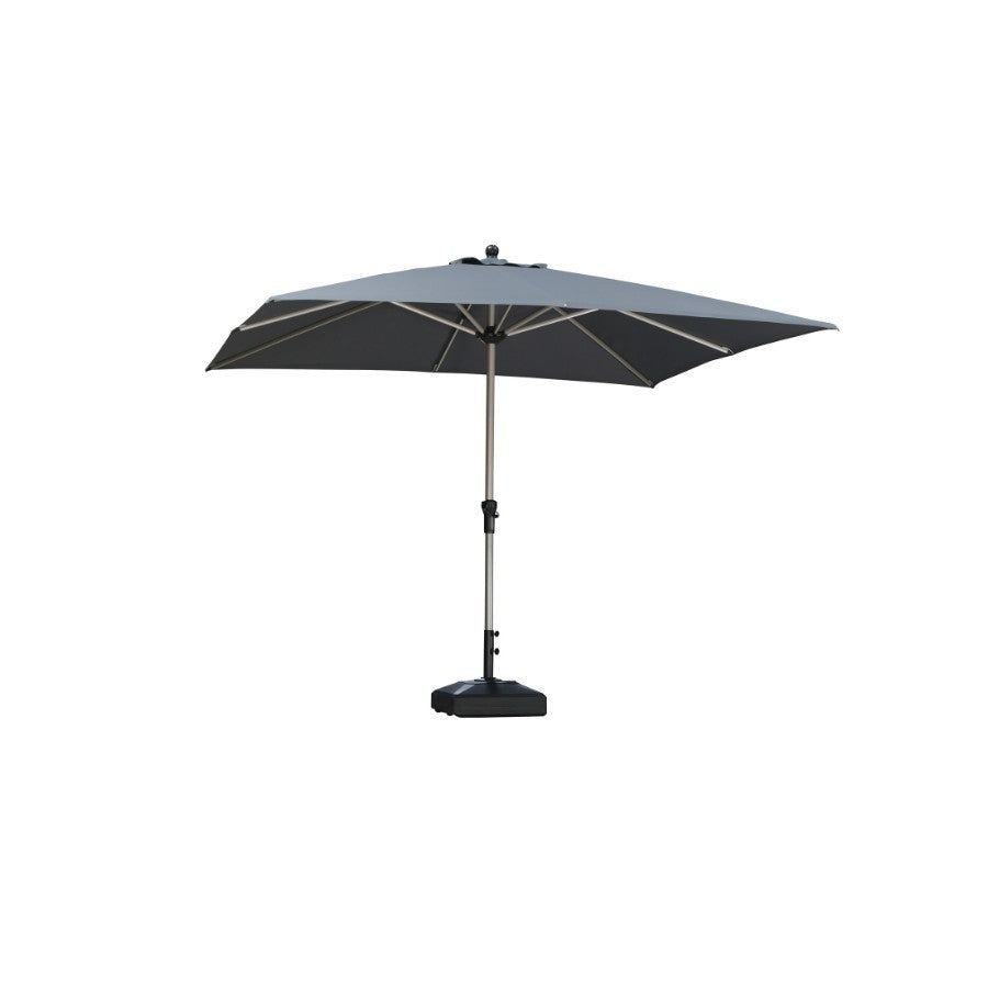 PURPLE LEAF Parasol Droit de Marché avec Système de Manivelle Visible Carré Rectangle Rond