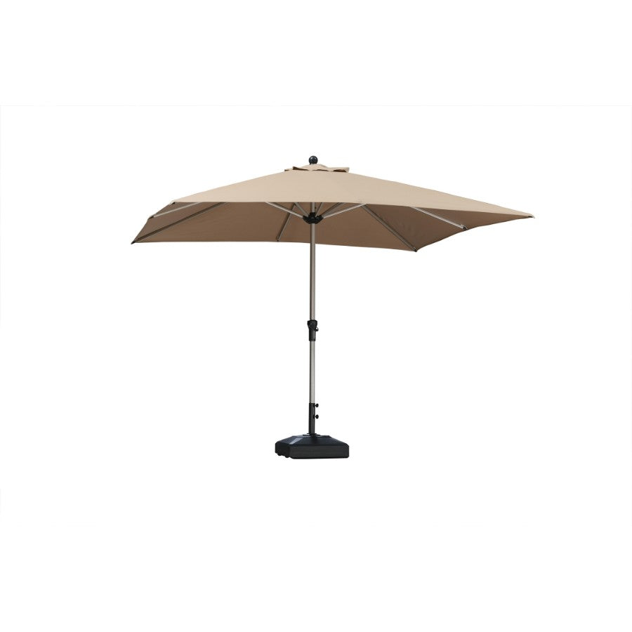 PURPLE LEAF Parasol Droit de Marché avec Système de Manivelle Visible Carré Rectangle Rond