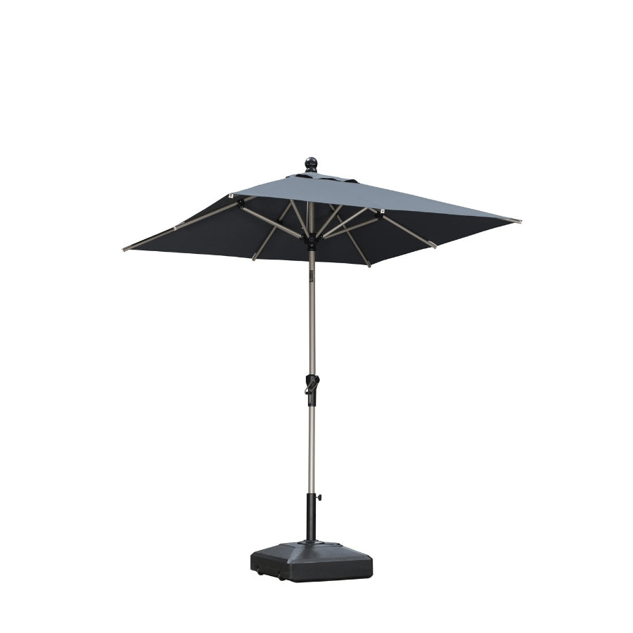 PURPLE LEAF Parasol Droit Inclinable de Marché avec Système de Manivelle Visible Carré Rectangle Rond