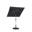 PURPLE LEAF Parasol Droit Inclinable de Marché Carré Rectangle Rond avec socle