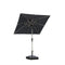 PURPLE LEAF Parasol Droit Inclinable de Marché Carré Rectangle Rond avec socle