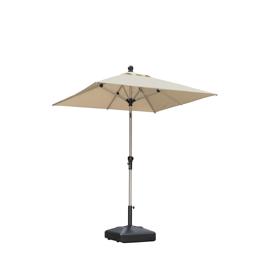 PURPLE LEAF Parasol Droit Inclinable de Marché avec Système de Manivelle Visible Carré Rectangle Rond