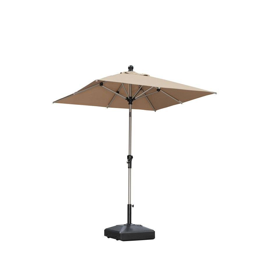 PURPLE LEAF Parasol Droit Inclinable de Marché avec Système de Manivelle Visible Carré Rectangle Rond