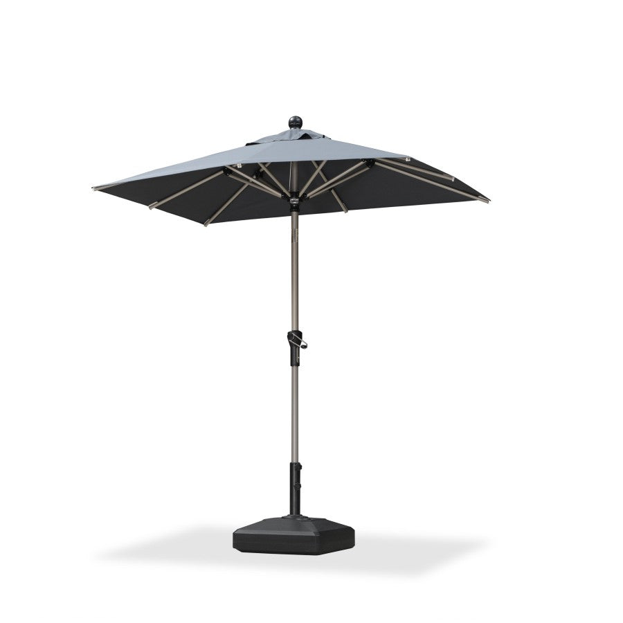 PURPLE LEAF Parasol Droit Inclinable de Marché avec Système de Manivelle Visible Carré Rectangle Rond