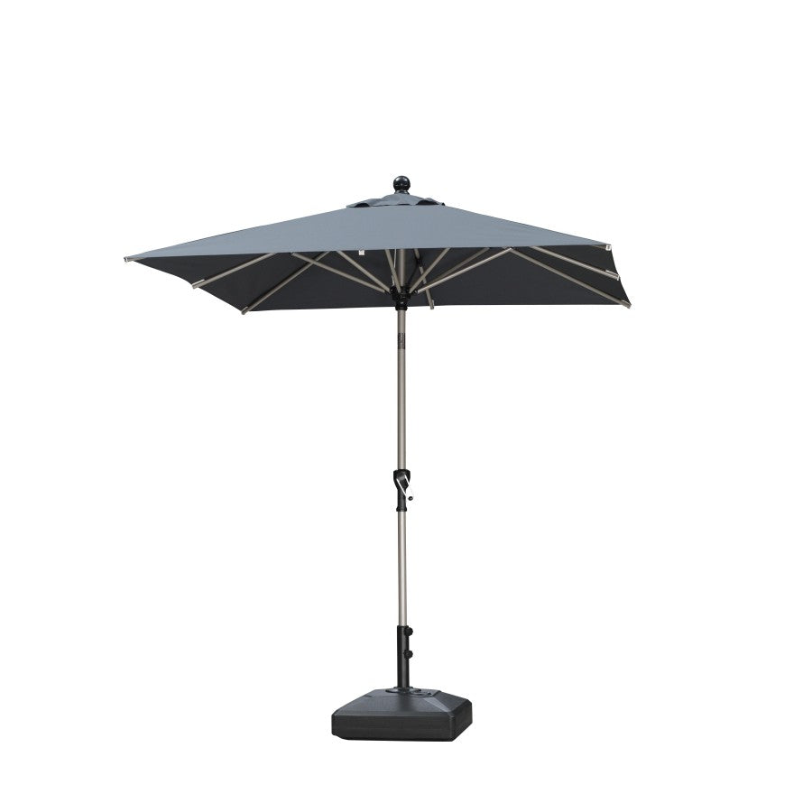 PURPLE LEAF Parasol Droit Inclinable de Marché avec Système de Manivelle Visible Carré Rectangle Rond