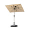 PURPLE LEAF Parasol Droit Inclinable de Marché Carré Rectangle Rond avec socle