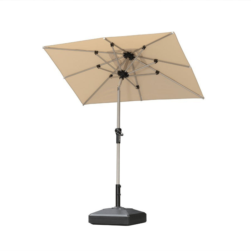 PURPLE LEAF Parasol Droit Inclinable de Marché Carré Rectangle Rond avec socle