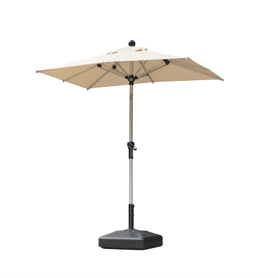 PURPLE LEAF Parasol Droit Inclinable de Marché avec Système de Manivelle Visible Carré Rectangle Rond