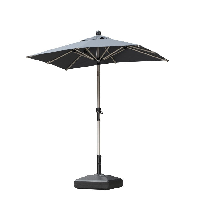 PURPLE LEAF Parasol Droit Inclinable de Marché avec Système de Manivelle Visible Carré Rectangle Rond