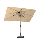 PURPLE LEAF Parasol Droit Inclinable de Marché Carré Rectangle Rond avec socle
