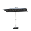 PURPLE LEAF Parasol Droit Inclinable de Marché Carré Rectangle Rond avec socle