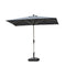 PURPLE LEAF Parasol Droit Inclinable de Marché Carré Rectangle Rond avec socle