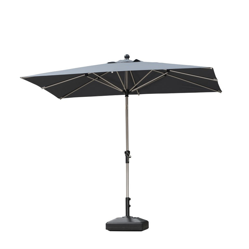 PURPLE LEAF Parasol Droit Inclinable de Marché Carré Rectangle Rond avec socle