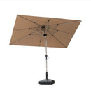 PURPLE LEAF Parasol Droit Inclinable de Marché Carré Rectangle Rond avec socle
