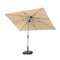 PURPLE LEAF Parasol Droit Inclinable de Marché Carré Rectangle Rond avec socle