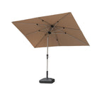 PURPLE LEAF Parasol Droit Inclinable de Marché Carré Rectangle Rond avec socle