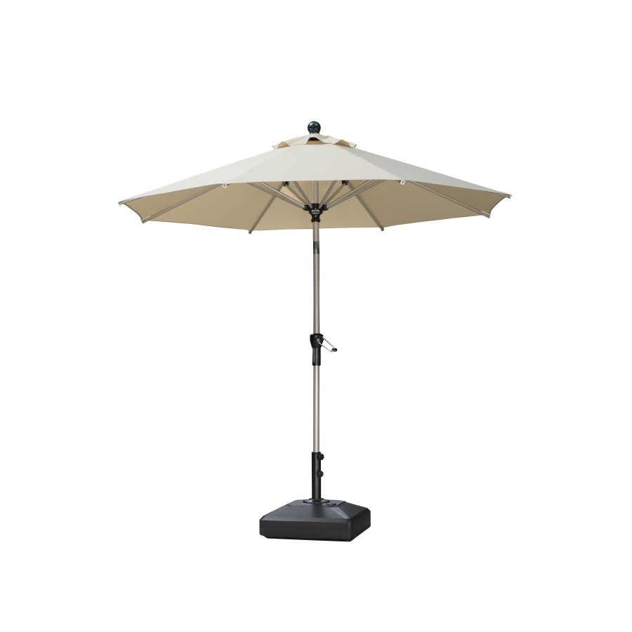 PURPLE LEAF Parasol Droit Inclinable de Marché avec Système de Manivelle Visible Carré Rectangle Rond