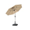 PURPLE LEAF Parasol Droit Inclinable de Marché Carré Rectangle Rond avec socle