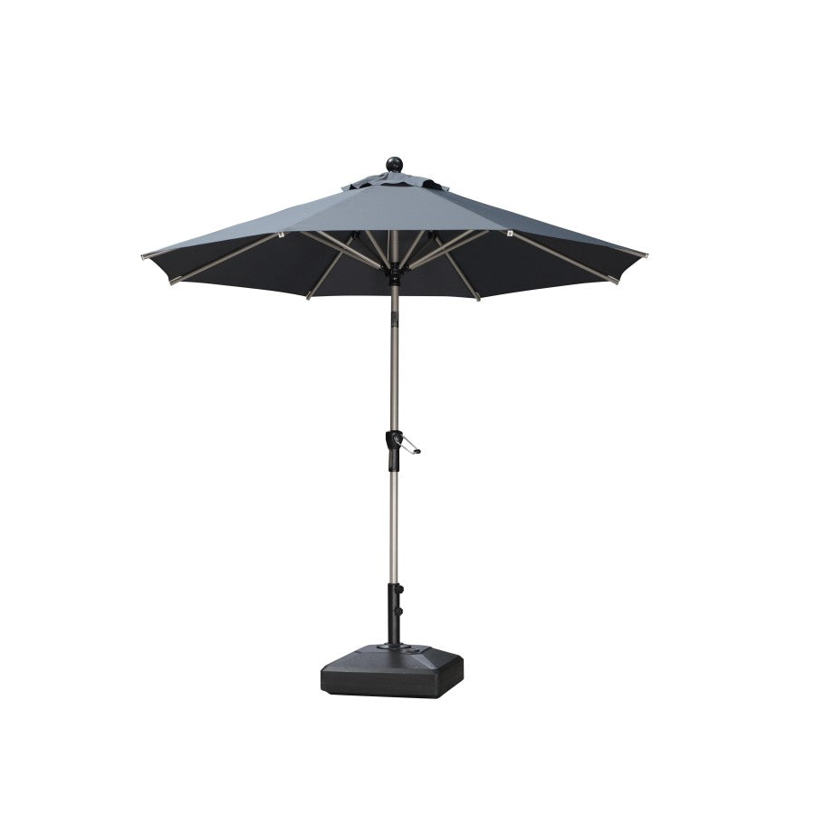 PURPLE LEAF Parasol Droit Inclinable de Marché avec Système de Manivelle Visible Carré Rectangle Rond